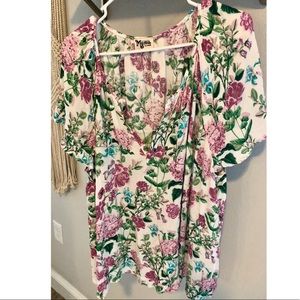 Show Me Your Mumu Poppies & Cream Top